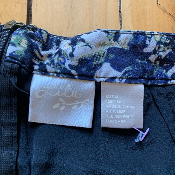 Lilu Silk Floral Skirt - Picture 4 of 5